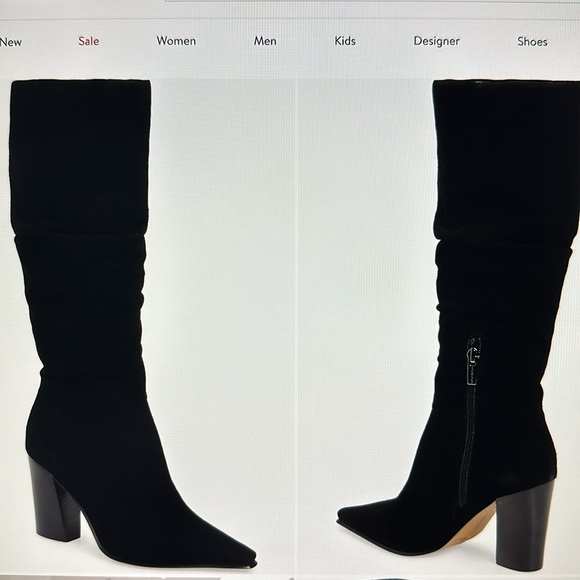 Vince Camuto Derika Leather Boot Size 8.5 wide calf - Picture 1 of 7